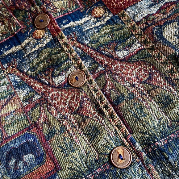 On The Rocks , California, tapestry coat. size X-Large, 1X, womens, vintage. - Picture 4 of 13